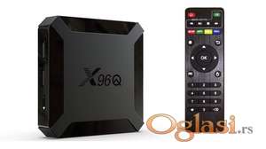 Smart tv box X96Q za gledanje besplatne kablovske televizije